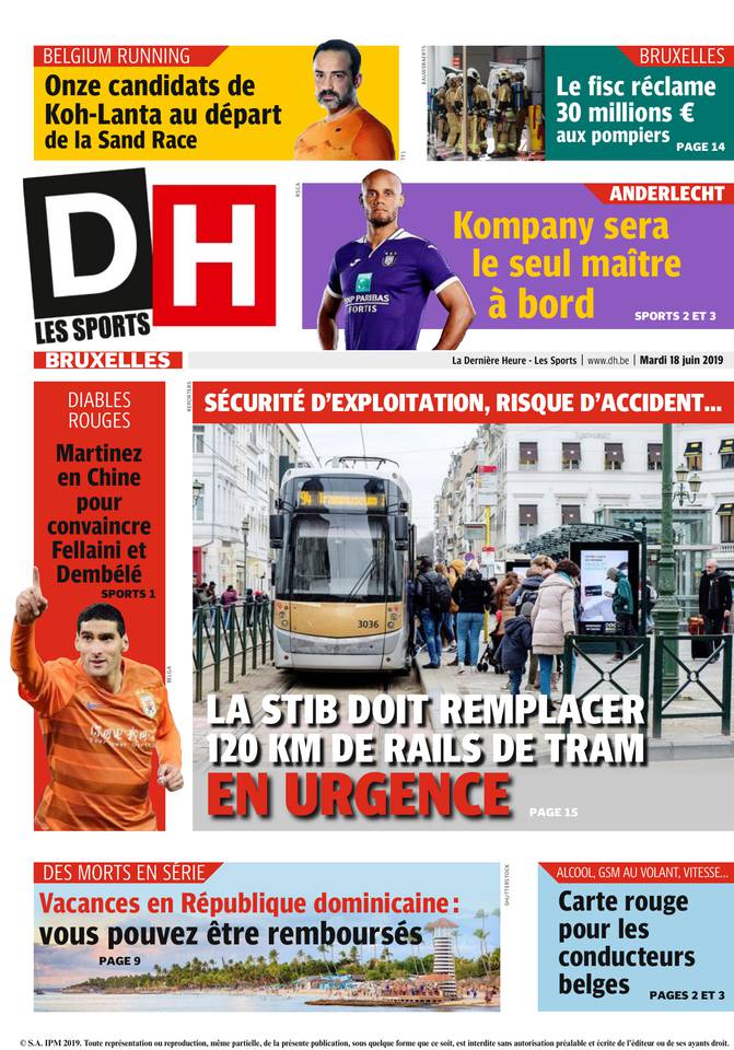 La Dernière Heure/Les Sports 18 juin 2019 Abonnement La Dernière Heure/Les Sports Pas Cher avec le BOUQUET ePresse.fr