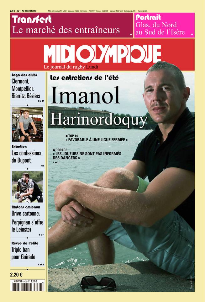 Midi Olympique Rouge 14 août 2017 Midi Olympique Rouge du 14 août 2017 à télécharger sur iPad
