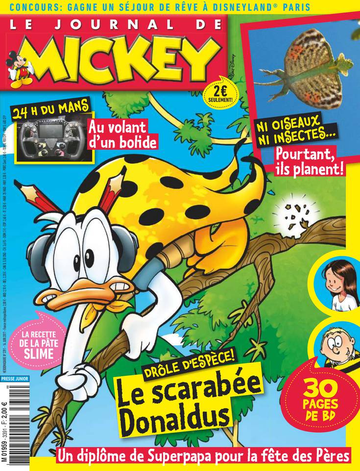 Le Journal de Mickey 14 juin 2017 Le Journal de Mickey N°3391 du 14 juin 2017 à télécharger sur iPad