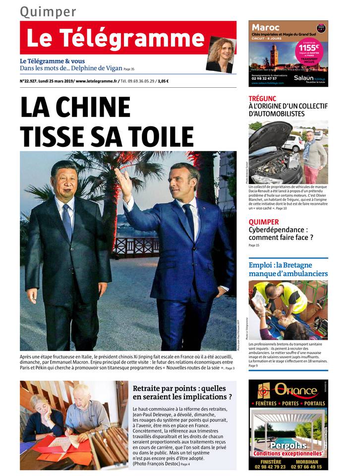 Le Télégramme 25 mars 2019 Abonnement Le Télégramme Pas Cher avec BOUQUET INFO ePresse.fr