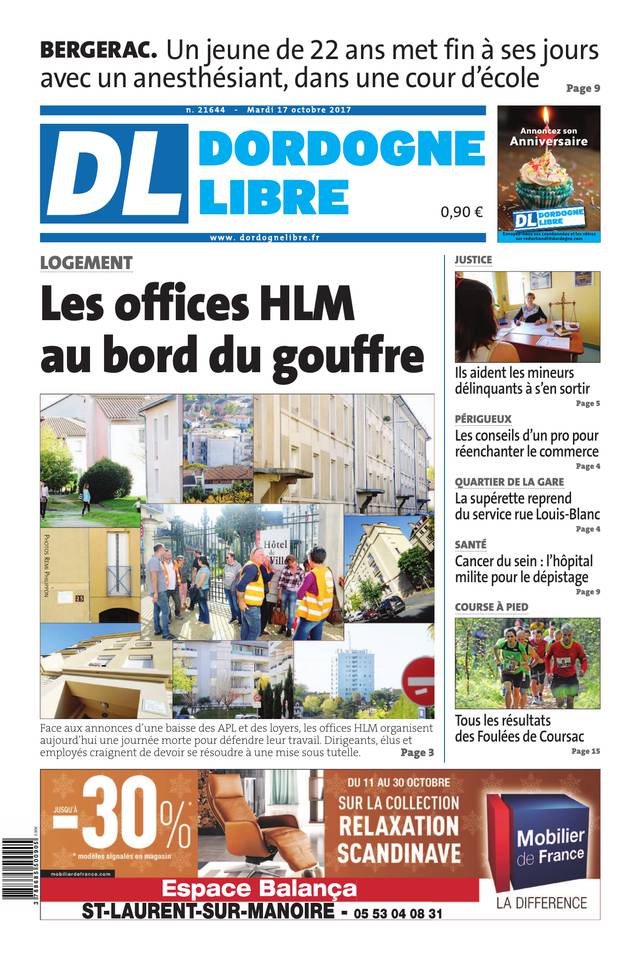 La Dordogne Libre 17 octobre 2017 Abonnement La Dordogne Libre Pas Cher avec BOUQUET INFO ePresse.fr
