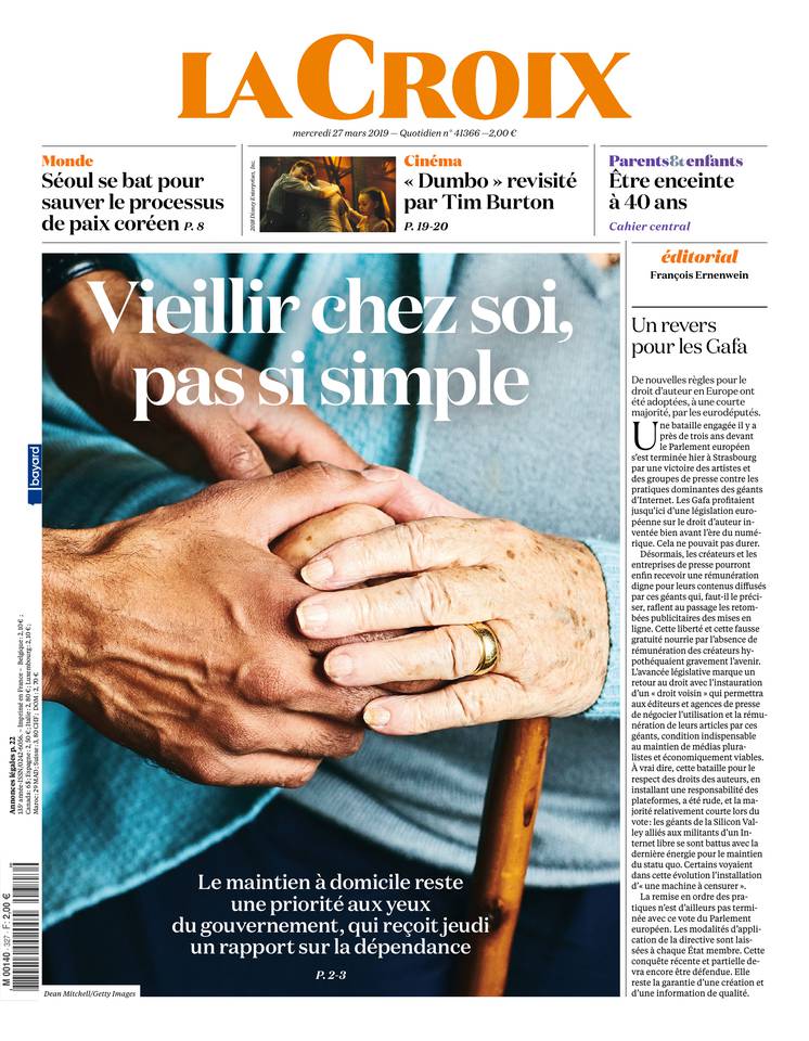 La Croix 27 mars 2019 La Croix du 27 mars 2019 à télécharger sur iPad