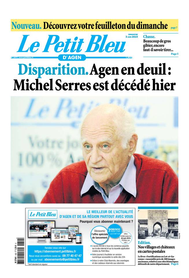 Le Petit Bleu d'Agen 02 juin 2019 Le Petit Bleu d'Agen du 02 juin 2019 à télécharger sur iPad