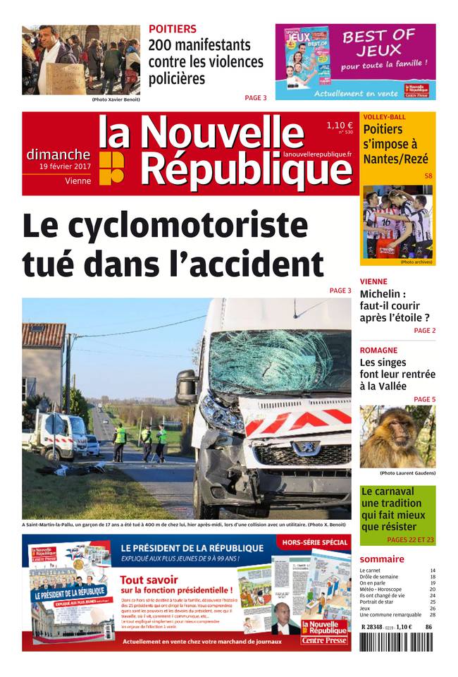 La Nouvelle République Dimanche 19 février 2017 La Nouvelle République Dimanche du 19 février 2017 à télécharger sur iPad