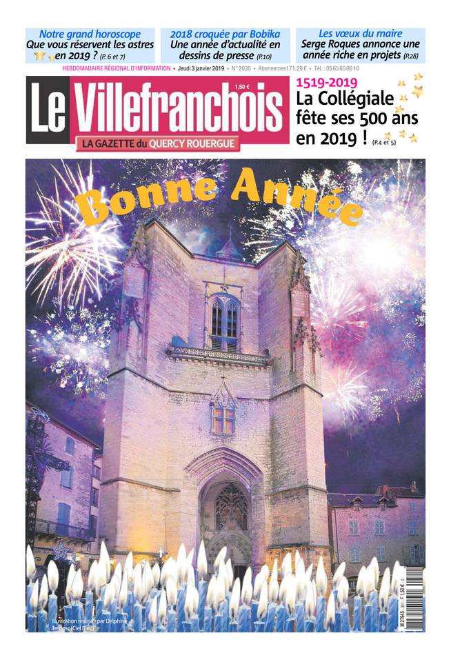 Le Villefranchois 03 janvier 2019 Le Villefranchois du 03 janvier 2019 à télécharger sur iPad