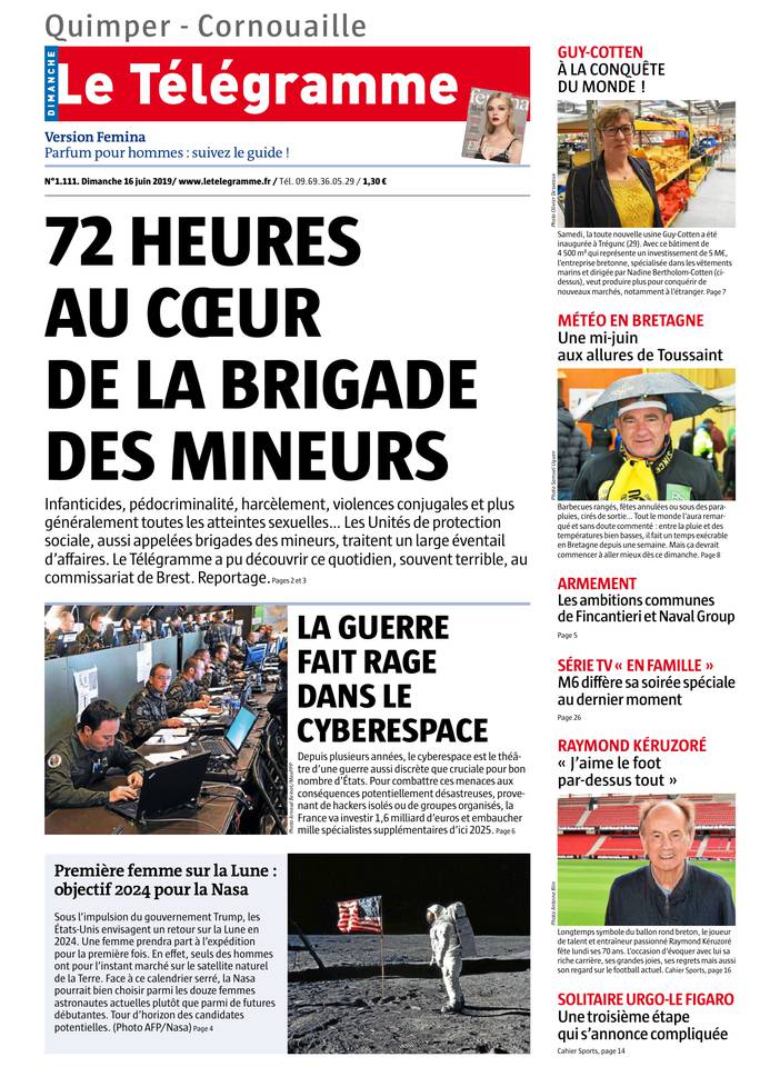 Le Télégramme 16 juin 2019 Abonnement Le Télégramme Pas Cher avec BOUQUET INFO ePresse.fr
