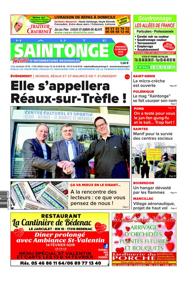 Haute Saintonge 13 février 2015 Haute Saintonge du 13 février 2015 à télécharger sur iPad