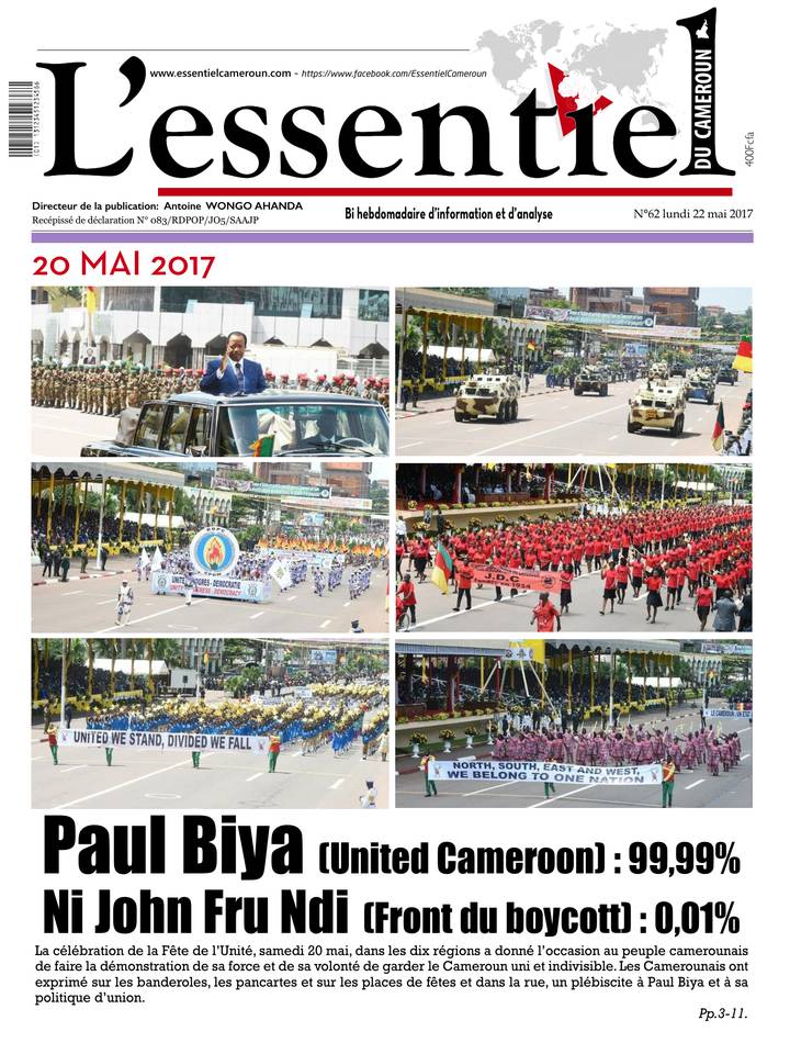 L'essentiel du Cameroun 22 mai 2017 L'essentiel du Cameroun - L'essentiel du Cameroun du 22 mai 2017