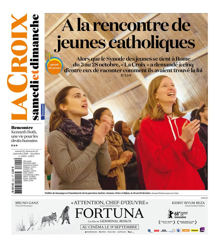 La Croix 22 septembre 2018 La Croix du 22 septembre 2018 à télécharger sur iPad
