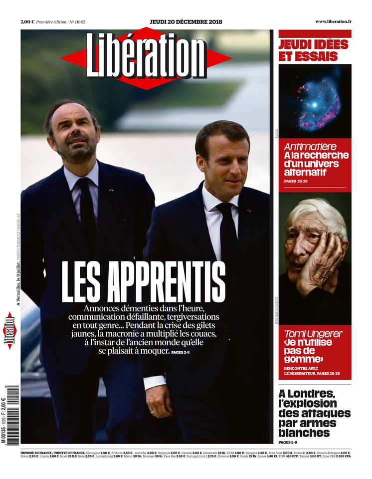 Libération 20 décembre 2018 Libération du 20 décembre 2018 à télécharger sur iPad