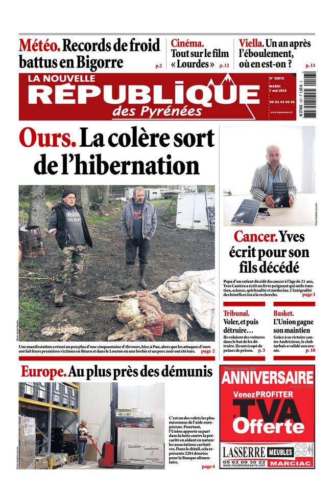 La Nouvelle République des Pyrénées 07 mai 2019 La Nouvelle République des Pyrénées du 07 mai 2019 à télécharger sur iPad
