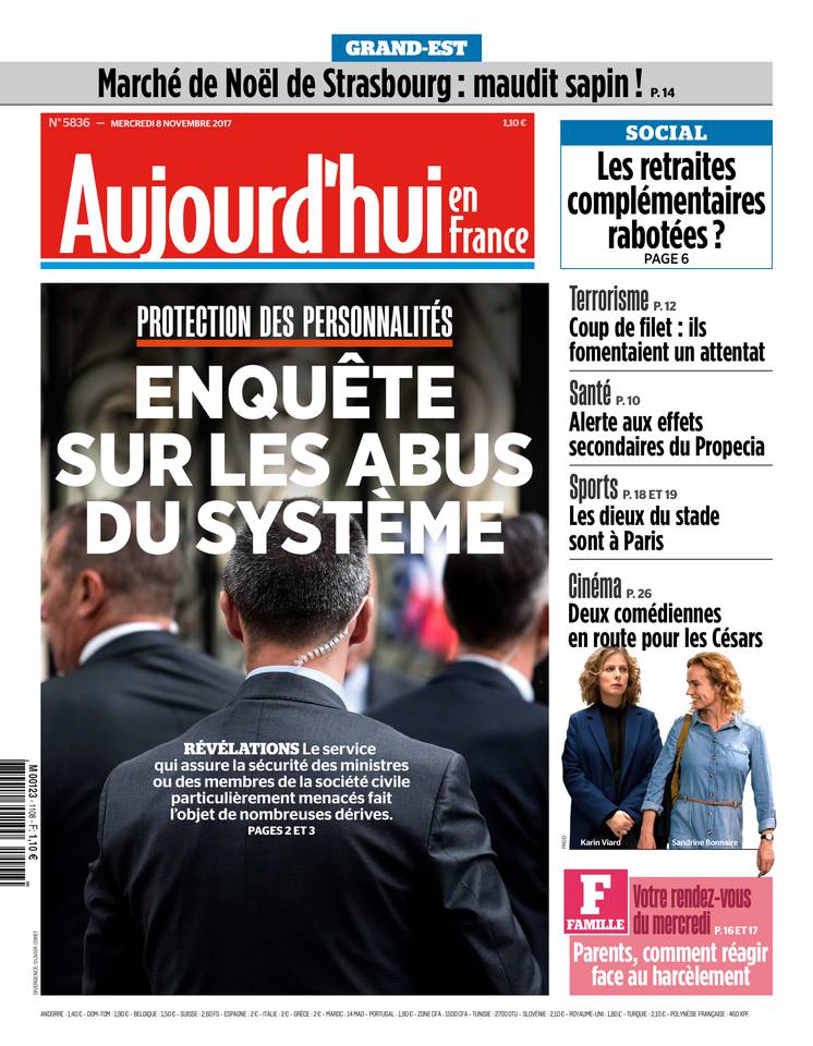Aujourd'hui en France 08 novembre 2017 Aujourd'hui en France du 08 novembre 2017 à télécharger sur iPad