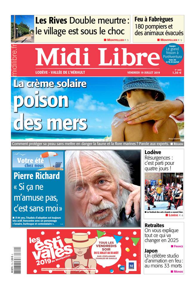 Midi Libre 19 juillet 2019 Abonnement à Midi Libre Pas Cher avec le BOUQUET INFO ePresse.fr