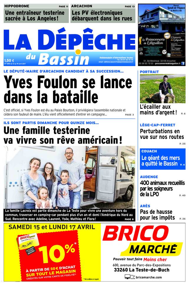 La Dépêche du Bassin 12 avril 2017 La Dépêche du Bassin du 12 avril 2017 à télécharger sur iPad