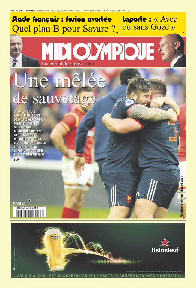 Midi Olympique Rouge 20 mars 2017 Midi Olympique Rouge du 20 mars 2017 à télécharger sur iPad