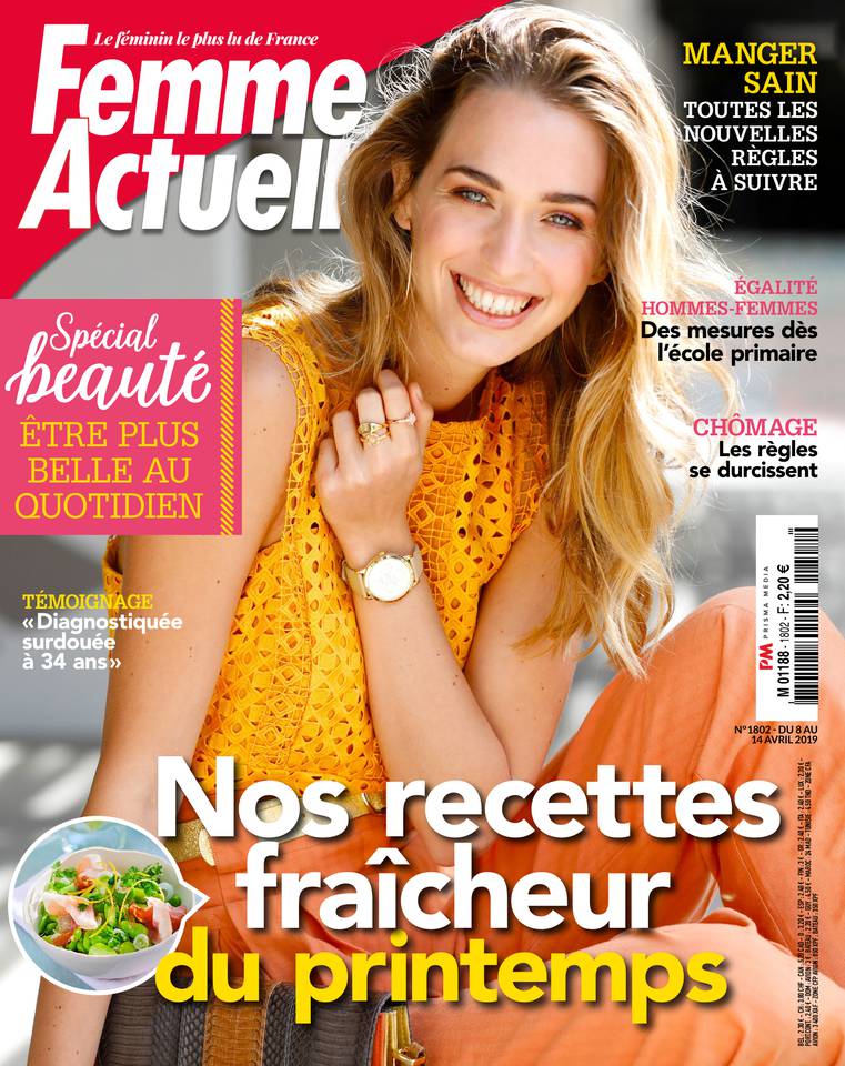 Femme Actuelle 08 avril 2019 Femme Actuelle N°1802 du 08 avril 2019 à télécharger sur iPad