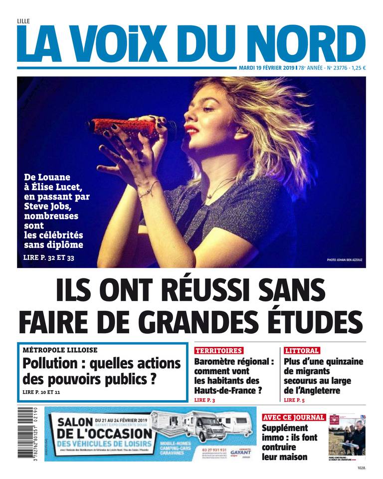 La Voix du Nord 19 février 2019 La Voix du Nord - Lille du 19 février 2019