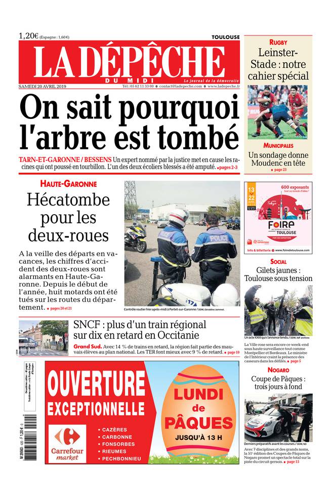 La Dépêche du Midi 20 avril 2019 Abonnement à La Dépêche du Midi Pas Cher avec le BOUQUET ePresse.fr