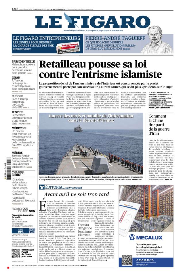 Le Figaro Une du 5 mai 2026