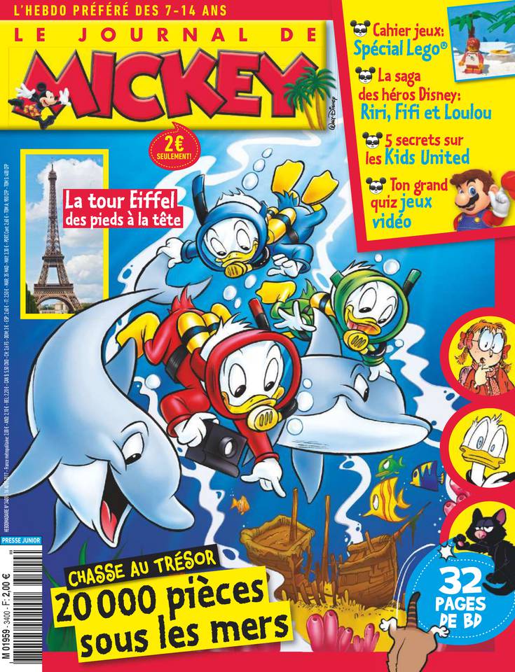 Le Journal de Mickey 16 août 2017 Abonnement Le Journal de Mickey Pas Cher avec le BOUQUET ePresse.fr