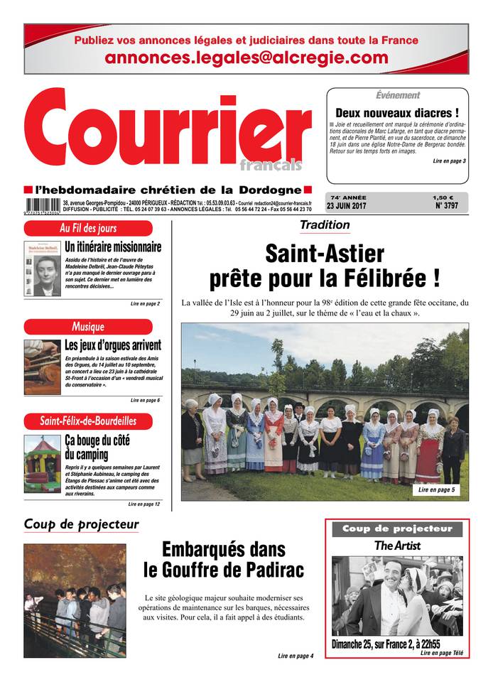 Courrier Français 23 juin 2017 Courrier Français du 23 juin 2017 à télécharger sur iPad