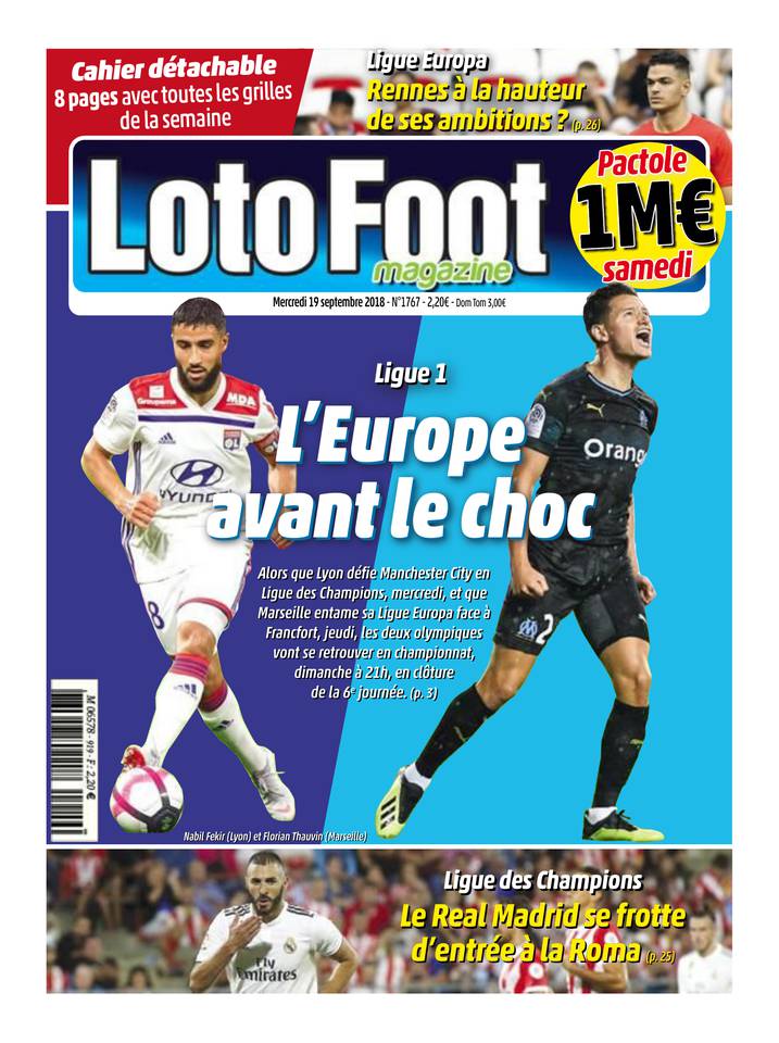 Loto Foot Magazine 19 septembre 2018 Loto Foot Magazine du 19 septembre 2018 à télécharger sur iPad