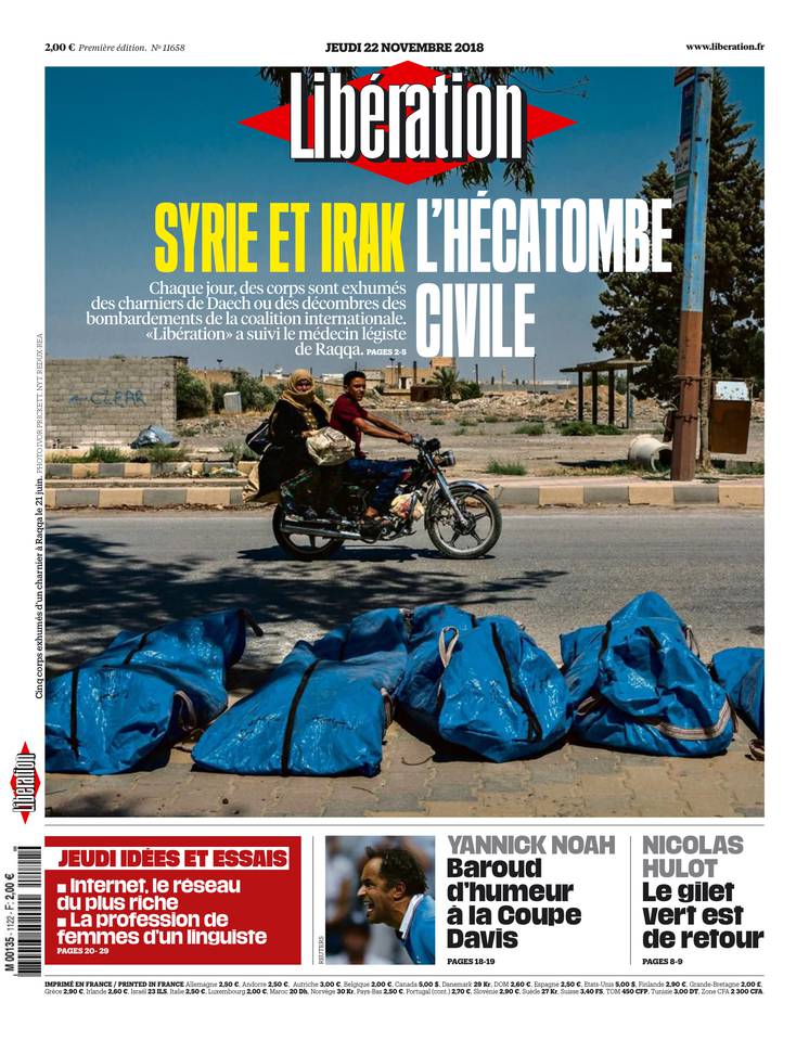 Libération 22 novembre 2018 Libération du 22 novembre 2018 à télécharger sur iPad