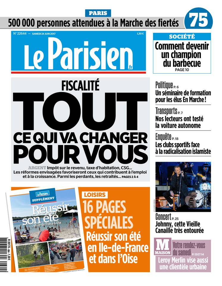 Le Parisien 24 juin 2017 Abonnement Le Parisien Pas Cher avec le BOUQUET INFO ePresse.fr