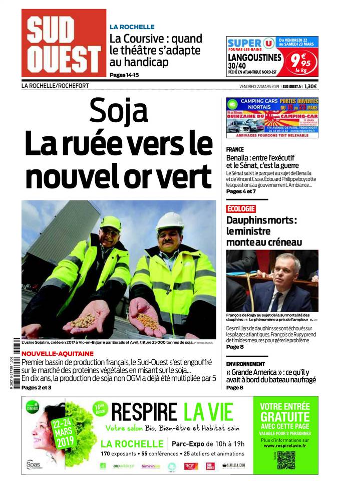 Sud Ouest 22 mars 2019 Abonnement Sud Ouest Pas Cher avec BOUQUET INFO ePresse.fr