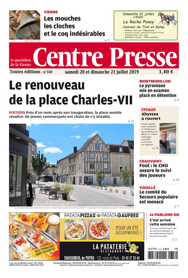 Centre Presse 20 juillet 2019 Abonnement Centre Presse Pas Cher avec le BOUQUET INFO ePresse.fr