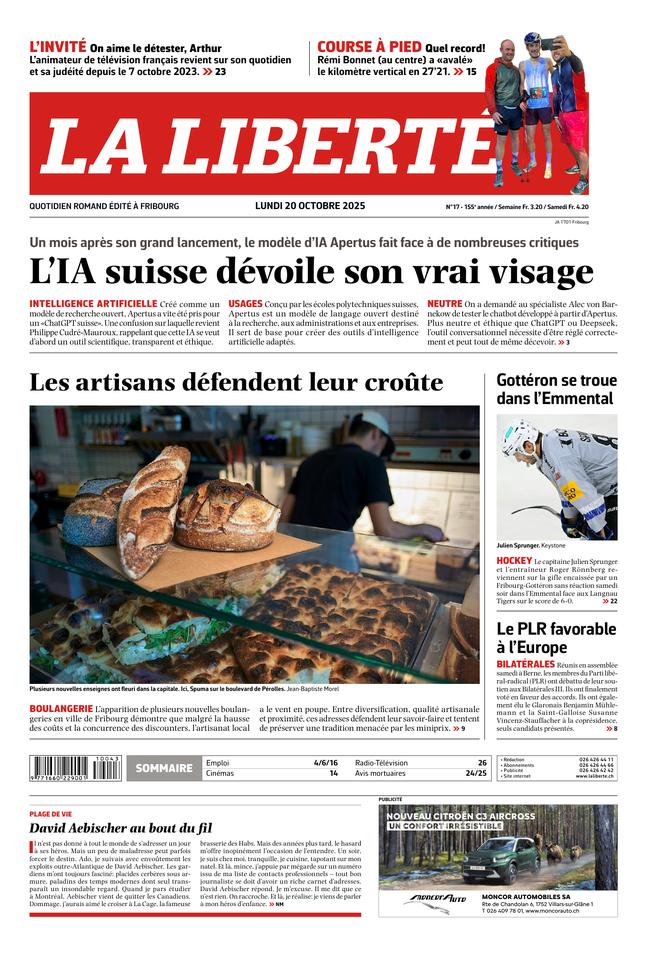Couverture du magazine en date du 2025-10-20