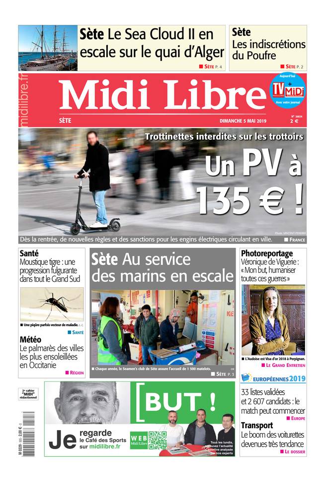 Midi Libre 05 mai 2019 Midi Libre du 05 mai 2019 à télécharger sur iPad