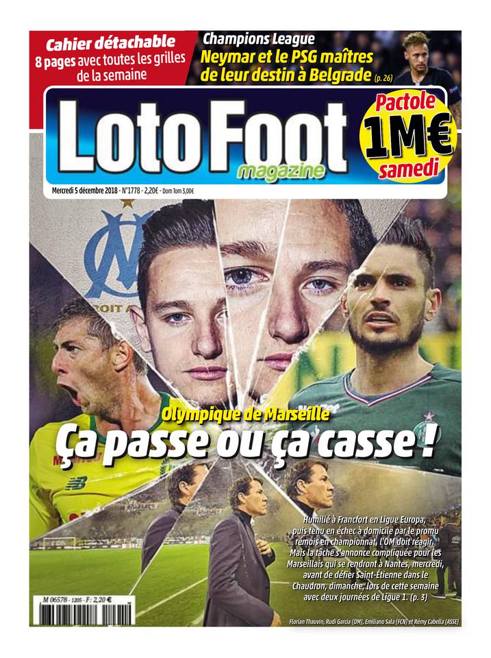 Loto Foot Magazine 05 décembre 2018 Loto Foot Magazine du 05 décembre 2018 à télécharger sur iPad