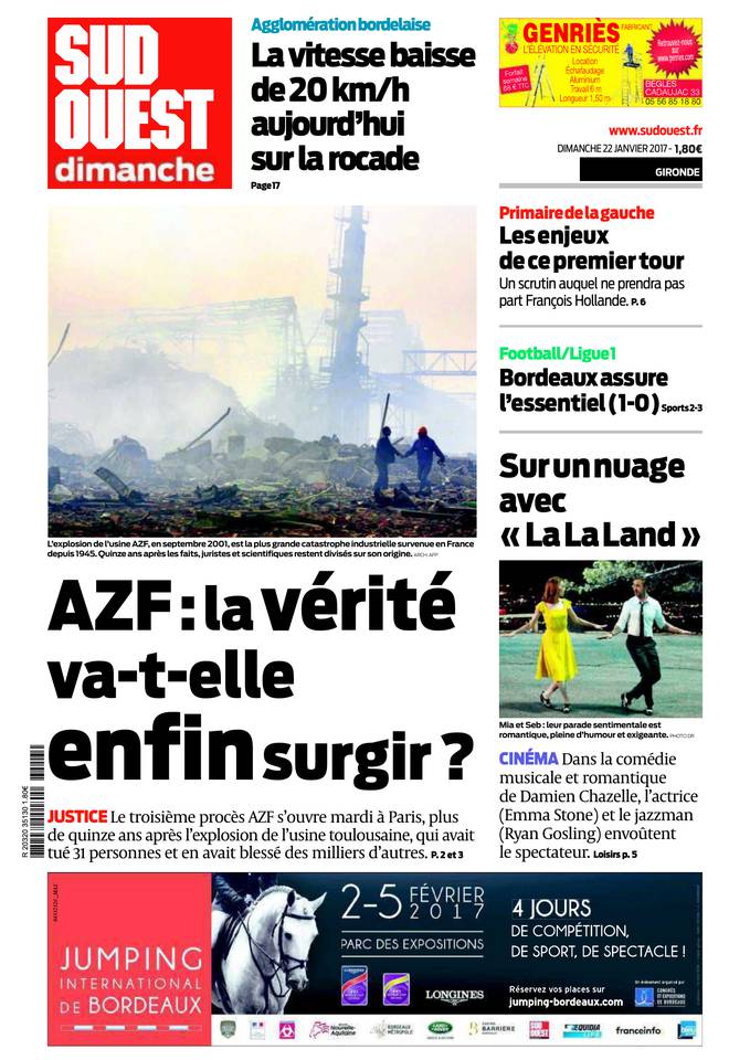 Sud Ouest Dimanche 22 janvier 2017 Sud Ouest Dimanche du 22 janvier 2017 à télécharger sur iPad