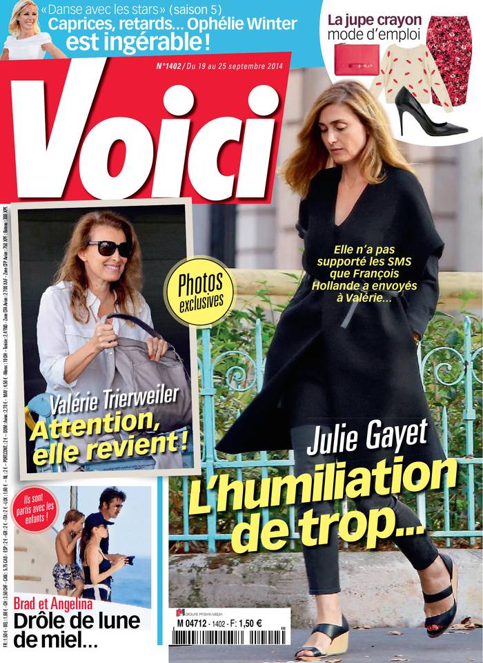 Voici 19 septembre 2014 Voici N°1402 du 19 septembre 2014 à télécharger sur iPad
