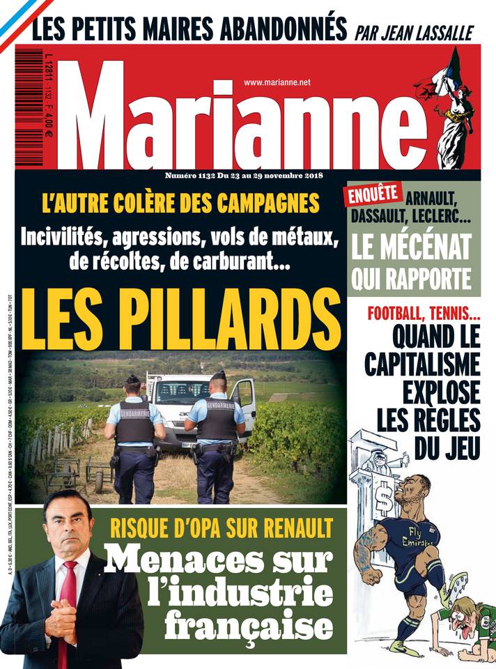 Marianne 23 novembre 2018 Marianne N°1132 du 23 novembre 2018 à télécharger sur iPad