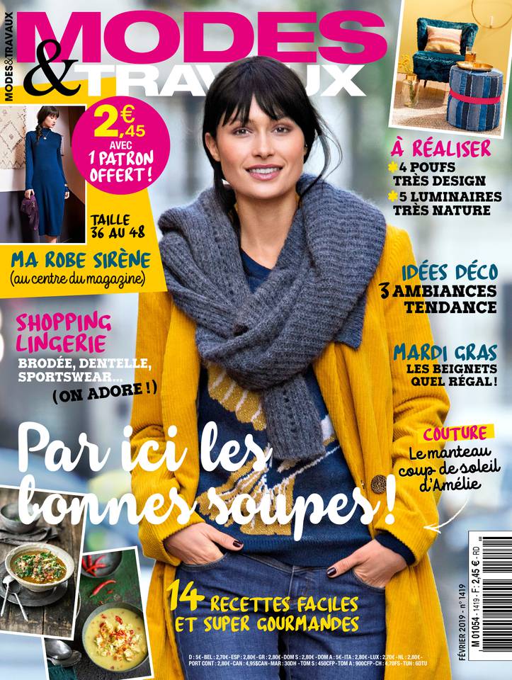Modes & Travaux 03 janvier 2019 Abonnement Modes & Travaux Pas Cher avec le BOUQUET ePresse.fr