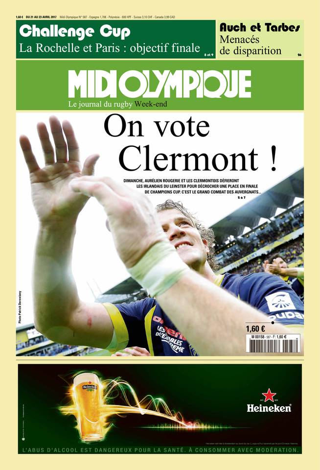 Midi Olympique Vert 21 avril 2017 Midi Olympique Vert du 21 avril 2017 à télécharger sur iPad