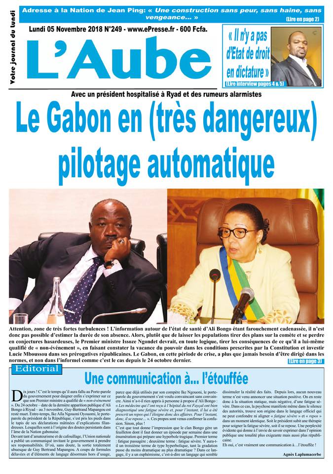 L'Aube 05 novembre 2018 Abonnement L'Aube Pas Cher avec le BOUQUET ePresse.fr