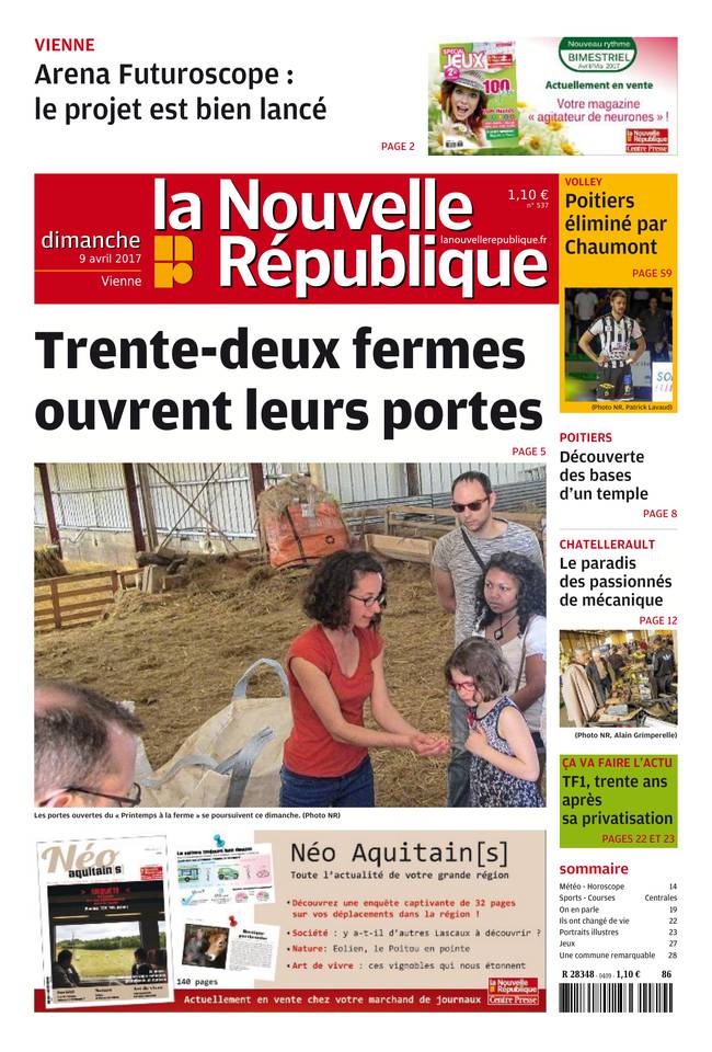 La Nouvelle République Dimanche 09 avril 2017 La Nouvelle République Dimanche du 09 avril 2017 à télécharger sur iPad