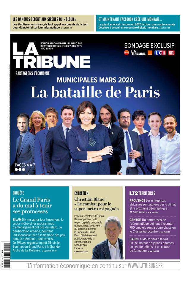 La Tribune Hebdomadaire 21 juin 2019 Abonnement à La Tribune Hebdo Pas Cher avec le BOUQUET ePresse.fr