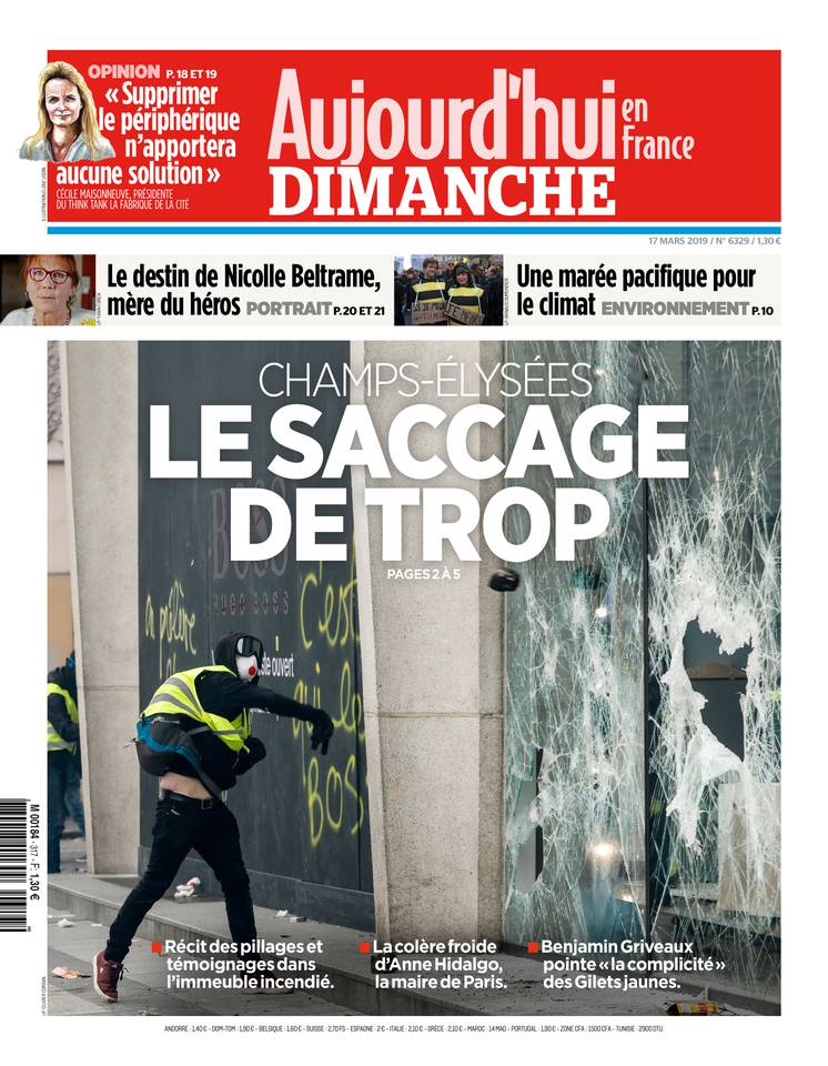 Aujourd'hui en France 17 mars 2019 Aujourd'hui en France du 17 mars 2019 à télécharger sur iPad