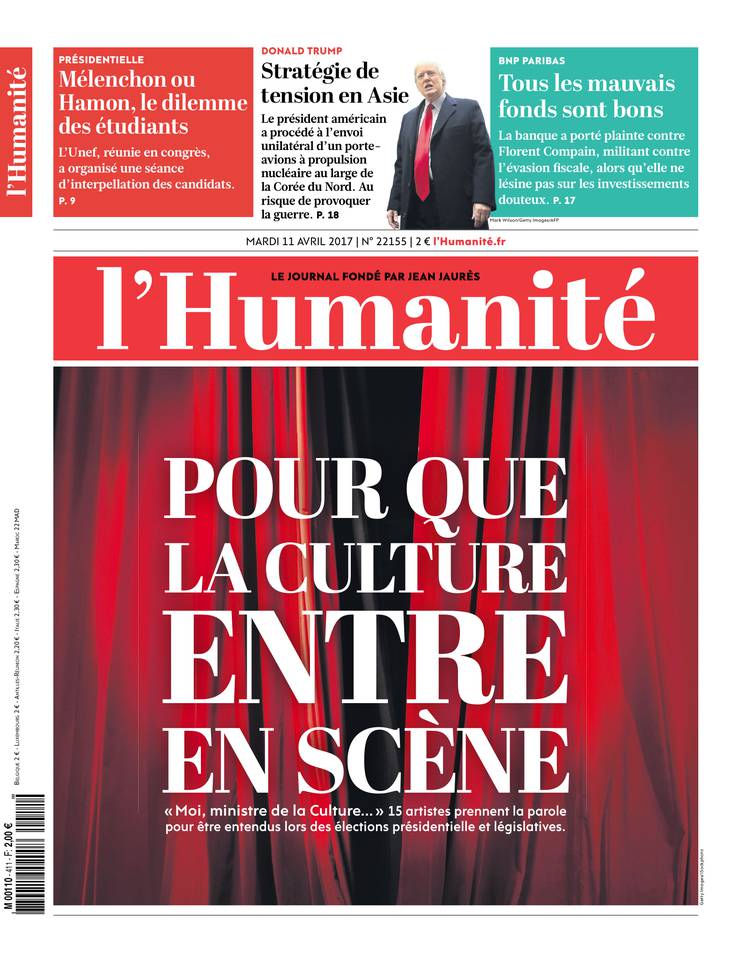L'Humanité 11 avril 2017 L'Humanité du 11 avril 2017 à télécharger sur iPad