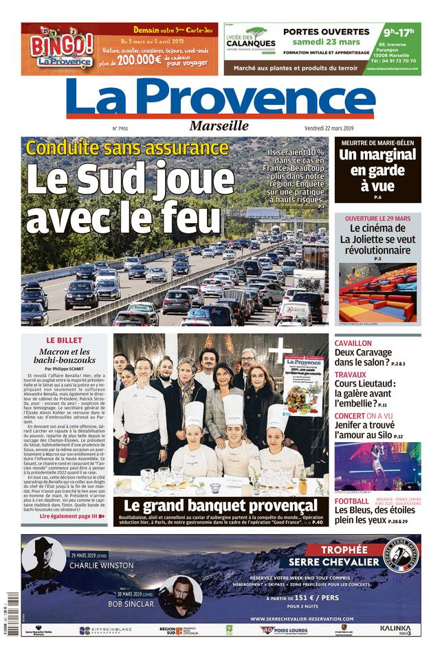 La Provence 22 mars 2019 La Provence - La Provence édition Marseille du 22 mars 2019