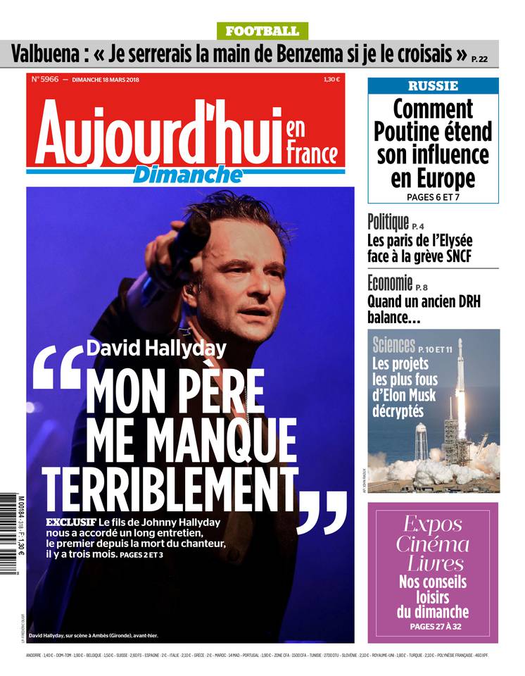 Aujourd'hui en France 18 mars 2018 Aujourd'hui en France du 18 mars 2018 à télécharger sur iPad