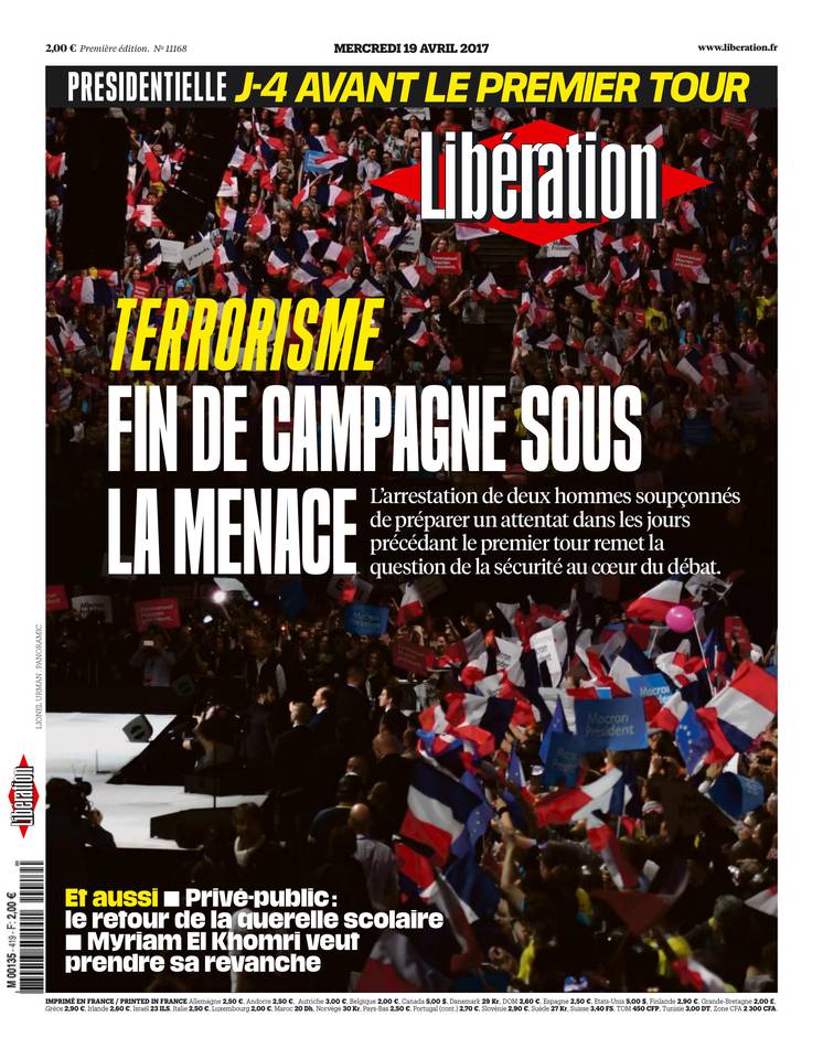 Libération 19 avril 2017 Libération du 19 avril 2017 à télécharger sur iPad