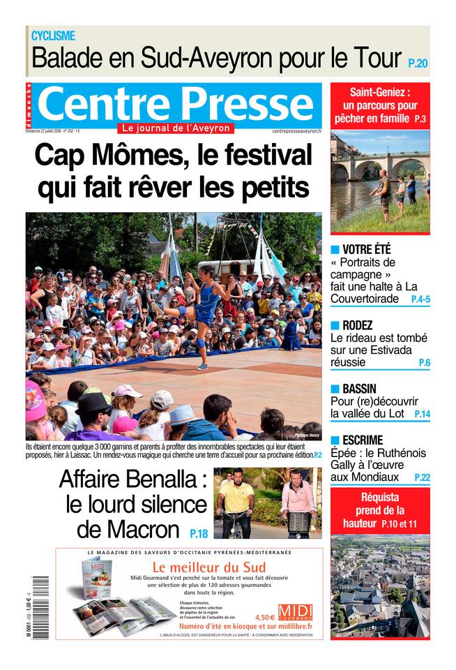 Centre Presse Aveyron 22 juillet 2018 Centre Presse Aveyron du 22 juillet 2018 à télécharger sur iPad