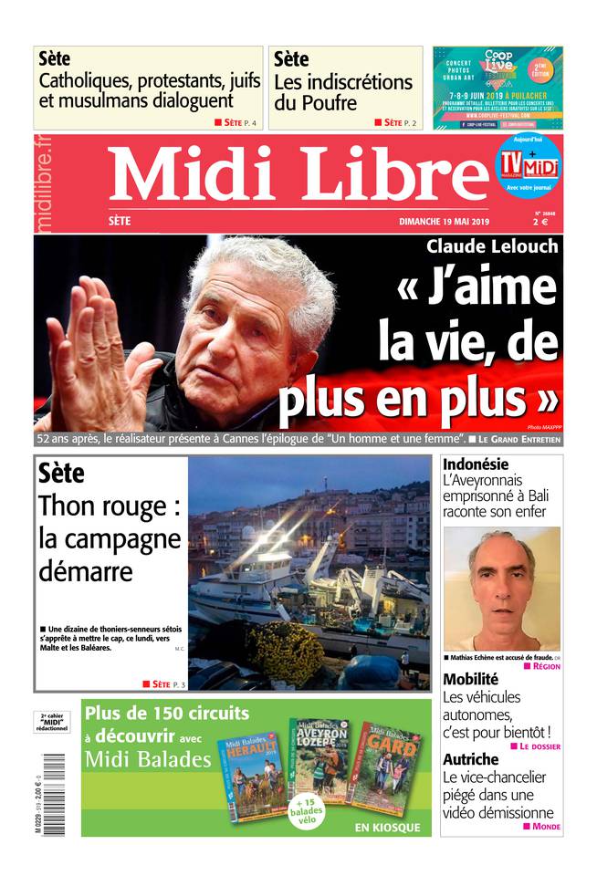 Midi Libre 19 mai 2019 Midi Libre du 19 mai 2019 à télécharger sur iPad
