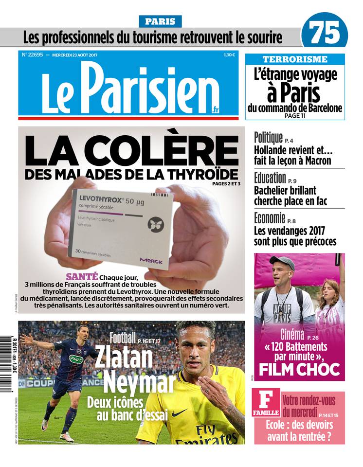 Le Parisien 23 août 2017 Abonnement Le Parisien Pas Cher avec le BOUQUET INFO ePresse.fr