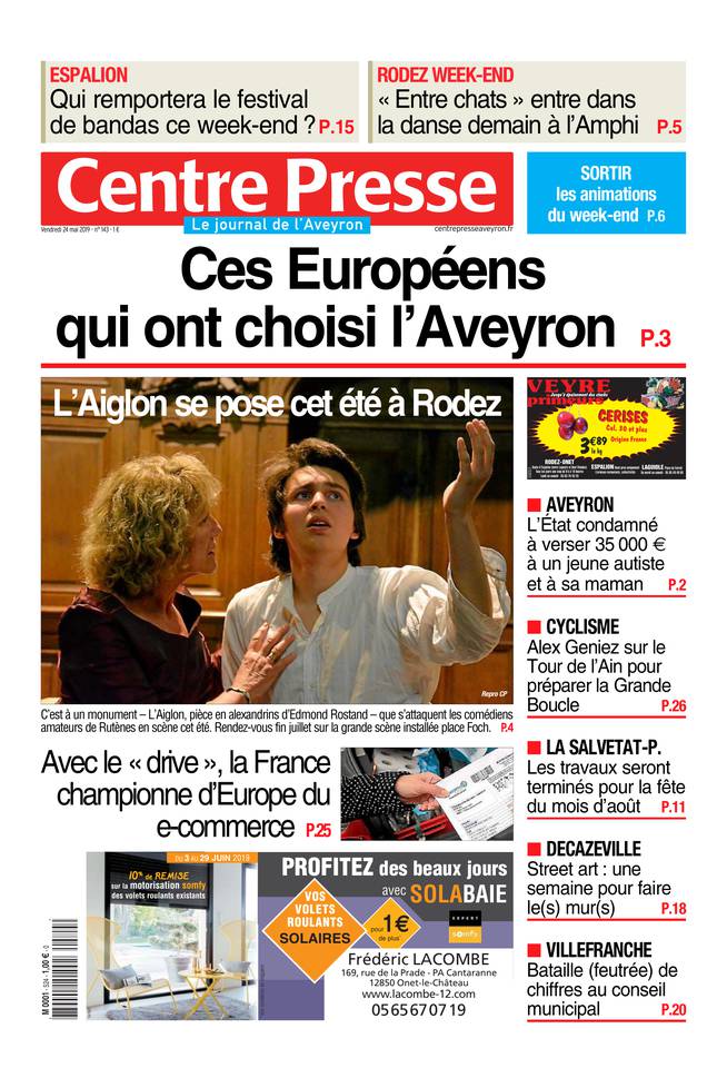 Centre Presse Aveyron 24 mai 2019 Abonnement Centre Presse Aveyron Pas Cher avec BOUQUET ePresse.fr